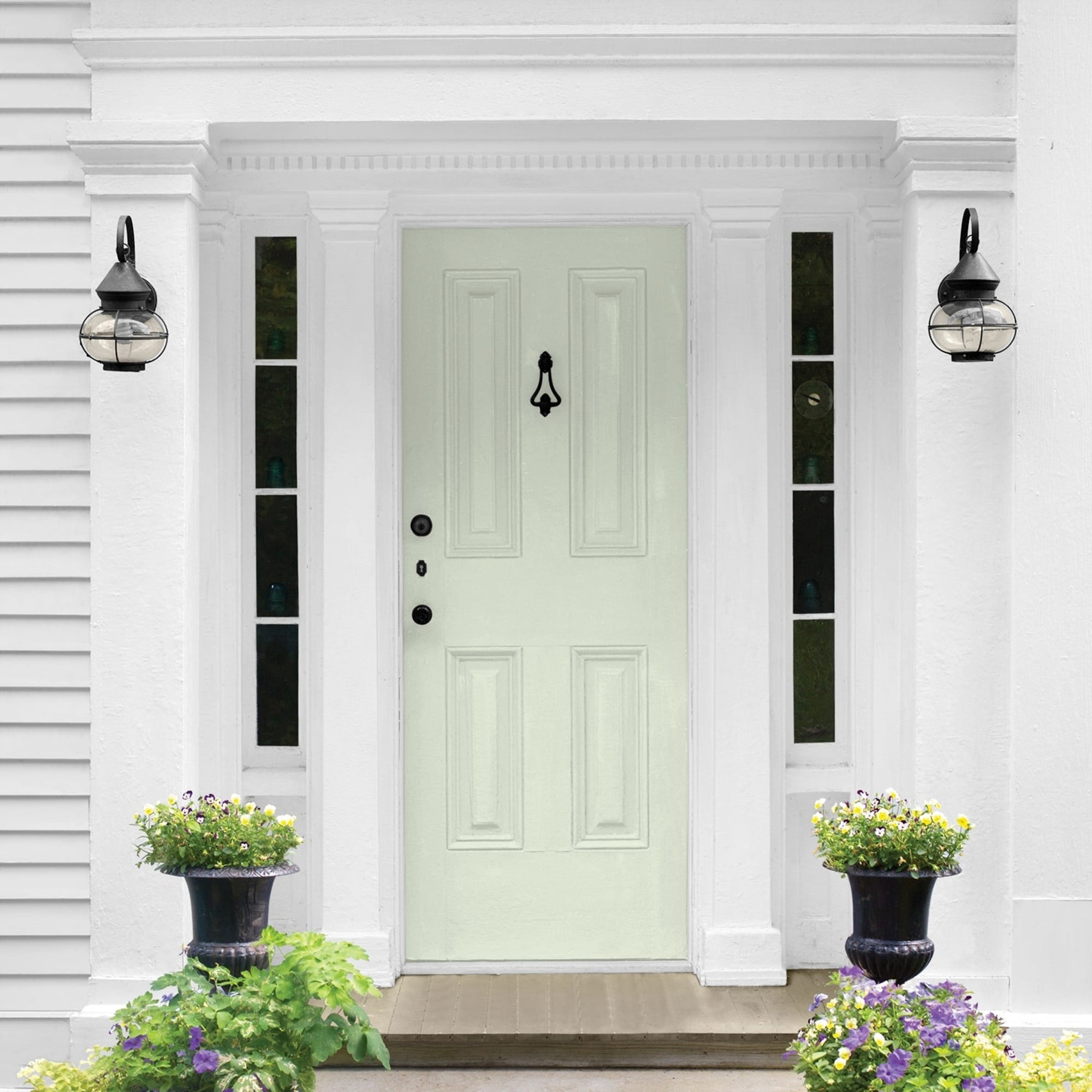 Glidden HEP Lime Spritz / Green Semi-Gloss Exterior Paint with Primer, 1 Quart