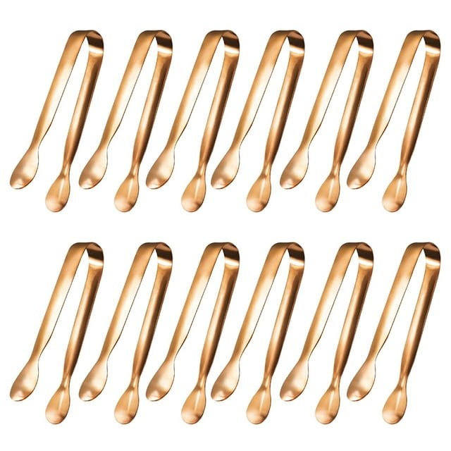 Pinza para terrones de azúcar de acero inoxidable - Pinzas para cubitera, 10 cm, aptas para lavavajillas - para fiestas de té/uso doméstico