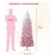 thumbnail image 4 of Yeshouse Árboles de Navidad preiluminados. Árbol de Navidad tipo lápiz nevado con base plegable., 4 of 9
