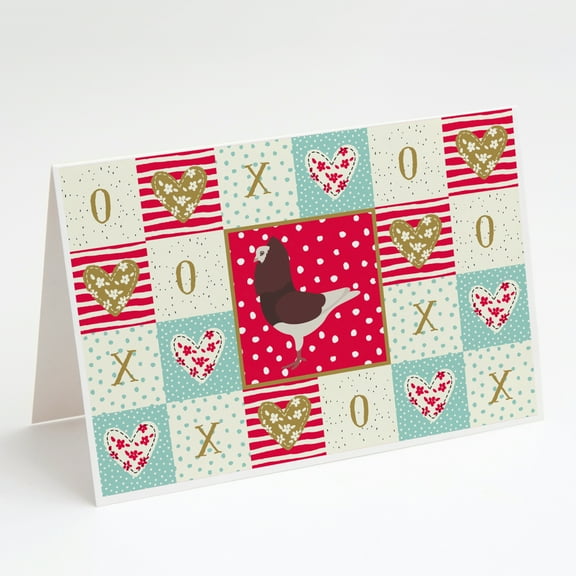 Capuchin Red Pigeon Love Greeting Cards and Envelopes Pack of 8