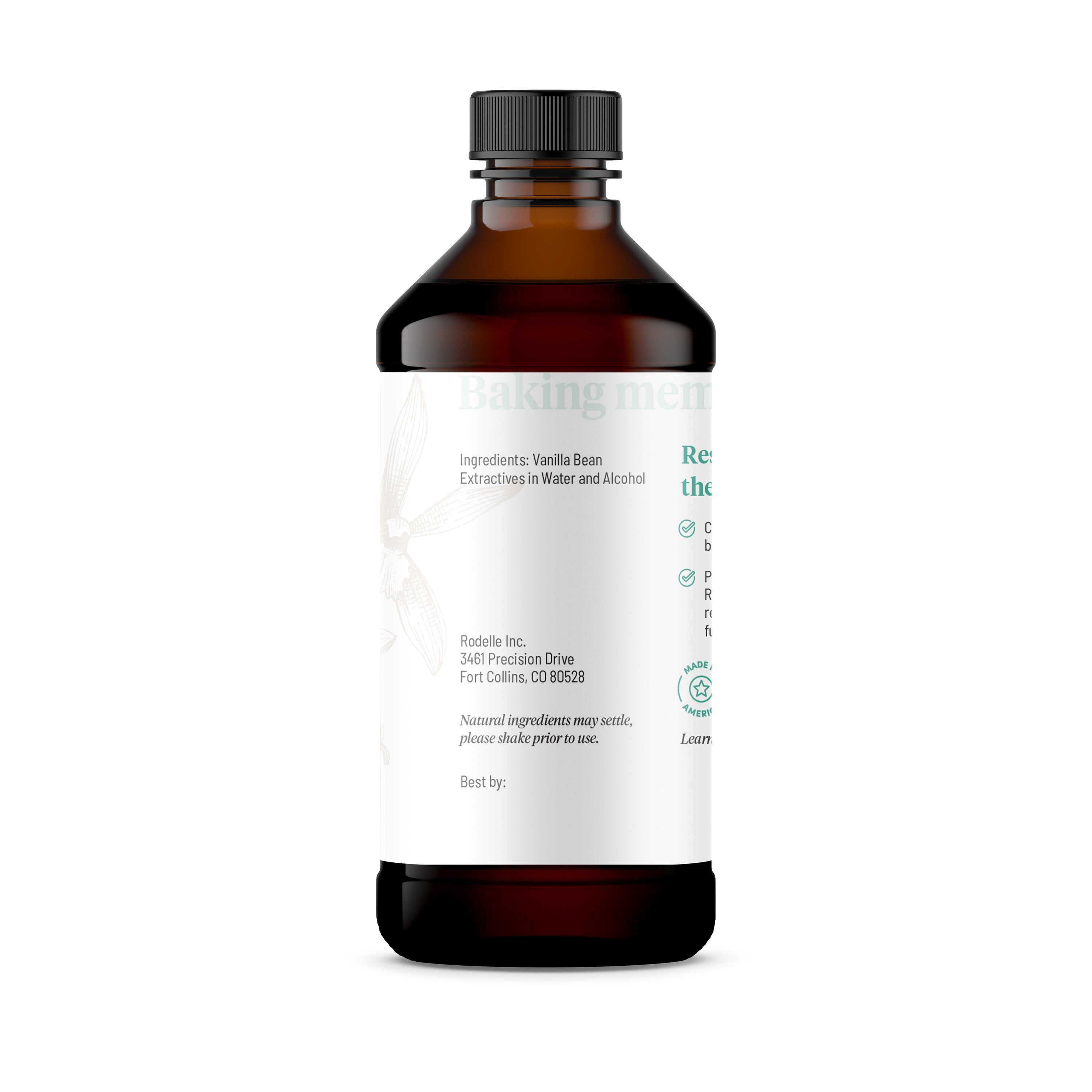 Pack Of 3 Rodelle Pure Madagascar Bourbon Vanilla Extract, 8 oz (Package May Vary)