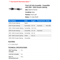 thumbnail image 2 of Front Left Axle Assembly - Compatible with 2000 - 2006 Chrysler Sebring 2001 2002 2003 2004 2005, 2 of 2