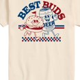 thumbnail image 3 of Instant Message - Best Buds Burger & Beer Short Sleeve Graphic T-Shirt, 3 of 6
