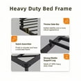 thumbnail image 7 of Bexfil Full Size LED Floating Bed Frame with Remote Control and Charging Station, No Box Spring Needed, Easy to Assemble, 7 of 7
