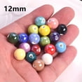 thumbnail image 5 of U8MO Glossy Shiny Round 8mm 12mm Ceramic Porcelain Loose Beads For Jewelry Making-Lake Blue-8mm (30pcs), 5 of 5