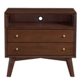 thumbnail image 3 of Alpine Furniture Flynn Large Nightstand in Walnut, 3 of 5