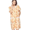 thumbnail image 5 of Casual Nights Women's Snap Front House Dress Short Sleeve Woven Duster Housecoat Lounger Sleep Gown, 5 of 5