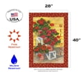 thumbnail image 2 of Toland Home Garden Polka Dot Geraniums Flower Welcome Flag Double Sided 28x40 Inch, 2 of 5