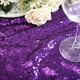 thumbnail image 5 of Mantel B-COOL con lentejuelas moradas, 90 x 156 cm, para bodas, 5 of 7