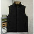 thumbnail image 4 of Donemore Men's Reversible Sleeveless Hooded Vest with Pockets, Lightweight Fleece Jacket for Outdoor Casual Office Wear, 4 of 4