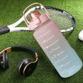 thumbnail image 4 of Botella de agua deportiva de 2000ml con marcador de tiempo para deportes al aire libre Fitness viaje portátil vasos para bebidas sin BPA FLhrweasw Nuevo, 4 of 8