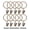 Bronze-32mm, variant on 10PCS Curtain Hooks Hanging Clips Metal Clip Rustproof Curtain Rods Hangers Split Curtain Rings Buckles Eyelets Grommet Hook