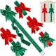 thumbnail image 1 of Lazo navideño con forma de mariposa para puerta de armario de cocina, decoración navideña con lazo rojo, lazo con costuras para coche, decoración festiva para el hogar, acentos navideños, 1 of 8