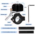 thumbnail image 2 of Soidarity Stainless Steel Mountain Bike Bell Detachable Alarms Anti-rust Stylish Replacement Riding Biking Part Antique Bells Universal Ciclismo, 2 of 6
