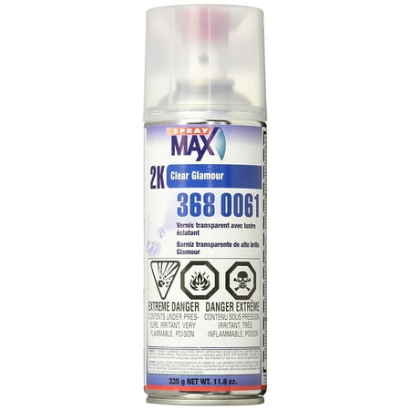 SprayMax 3680061 2K Glamour High Gloss Aerosol Clear - 6...