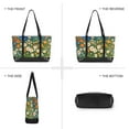 thumbnail image 6 of FORMRS Canvas Laptop Tote Bag for Women with 15.6" Computer Compartments Shoulder Handbag, Orange Floral Garden, 6 of 7
