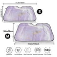 thumbnail image 3 of Fotbe Lavender Glitter Foil Stripes Car Windshield Sunshade | Sun Visor Protector Front Window Shade, Keeps Out UV Rays, Keeps Your Vehicle Cool-Small, 3 of 7