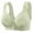 Green, variant on Women's Plus Size Brassiere Front Closure U-Back Underwire Wide Strap Everyday Bra Trendy Solid Color Bralette,Beige,36