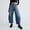 Blue, variant on Tittly Jeans for Women Baggy Pants Women's Denim Wide Leg Vintage Mid Loose Pocket Jeans Baggy Jeans Pants for Women Trendy Black L