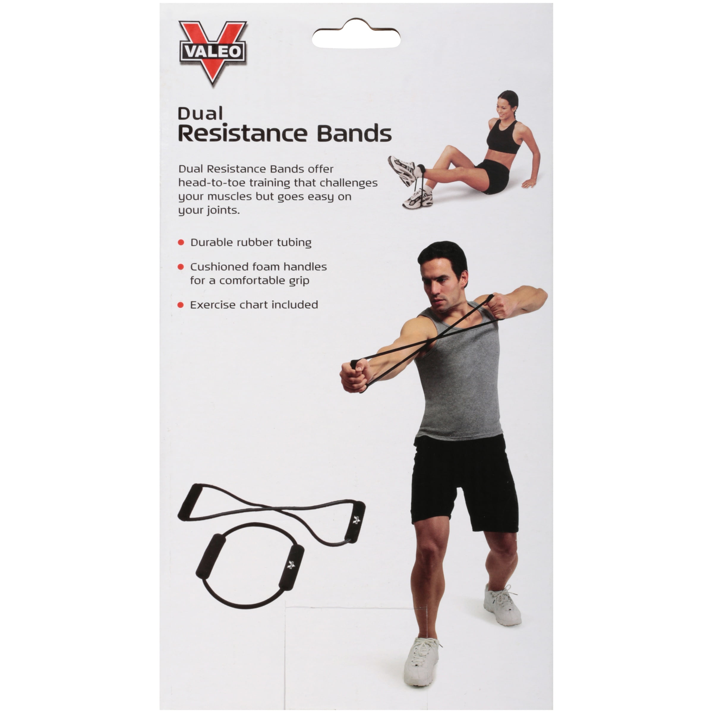 Valeo Dual Resistance Bands Black