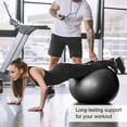 thumbnail image 5 of 2pcs Durable Large Black Yoga Balls, Perfect For Fitness, Stability, And Exercise, Perfect For Home, Office, Or Classroom, Safe Exercise, 25 Inches, 5 of 9