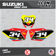 thumbnail image 3 of Kalair GFX Graphics Kit for Suzuki RMZ450 (2008-2017) Icon Series, 3 of 5