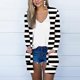 thumbnail image 1 of Chaquetas y abrigos casuales sin capucha de manga larga para mujer Chaqueta de moda para mujer Chaqueta de manga larga con estampado de rayas Abrigo casual Tops/chaqueta Abrigo para mujer, 1 of 5