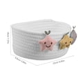 thumbnail image 2 of HOMEMAXS  Snack Basket Organizer Simple and Versatile Belt Storage Woolen Coat White, 2 of 8