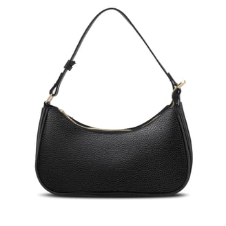 Time and Tru Women's Olivia Crossbody Bag Black with Adjustable