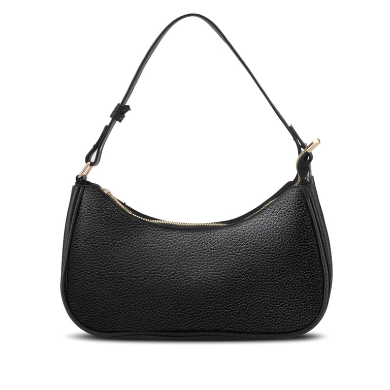 TSV Women's Small Leather Hobo Bag, Black photo 1