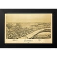 thumbnail image 2 of Fowler 14x10 Black Modern Framed Museum Art Print Titled - Newport Pennsylvania - Fowler 1895, 2 of 5