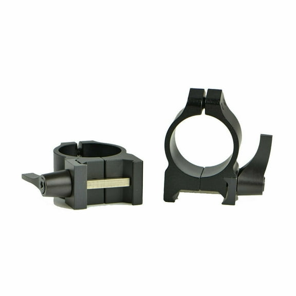Warne Maxima QD Quick Detach 1" Low Steel Scope Rings, Matte Black - 200LM