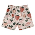 thumbnail image 2 of Kids' Beach Pants Comfortable Swim Trunks Cute Pinks Strawberries Shorts for Pool Vacation and Lounge Wear X-Large, 2 of 8