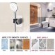 thumbnail image 4 of Soporte de ducha calcomanía fuerte e impermeable, soporte de ducha de mano ajustable para montaje en pared, 4 of 5