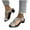 Silver, variant on Fnooota Womens Heeled Sandals, Party Open Toe Ankle Strap Non-slip Summer Shoes White Size 7