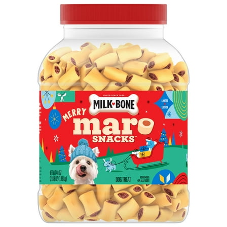 Milk-Bone Merry MaroSnacks Holiday Dog Treats With Bone Marrow, 40 Oz