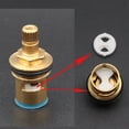 thumbnail image 4 of Lefu 10X Brass earthenware Valve Core earthenware Threaded Piece Faucet Accessories, 4 of 10