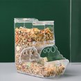 thumbnail image 6 of Pet Clear Acrylic Automatic Feeder Anti-turnover Food Dispenser Container for Hamster Hedgehog Squirrel, 6 of 8