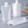 thumbnail image 7 of vlrwzc 10pcs Portable Travel Refillable Empty Squeeze Pouch Clamshell Packaging Bags Leakproof Cosmetic Toiletry Containers for Lotion Shampoo Face Cream, 7 of 7