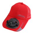 thumbnail image 1 of Gorra de béisbol con ventilador solar, gorra de pesca, gorra de sol para ciclismo, camping y jardinería. Rojo 600MA, 1 of 9