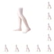 thumbnail image 1 of Minnieouse 1 par de calcetines por encima de la rodilla de 52 cm para mujer, calcetín cálido elástico JK, botas, medias, medias hasta el muslo para Type1 NO1 Minnieouse CBP351375, 1 of 5