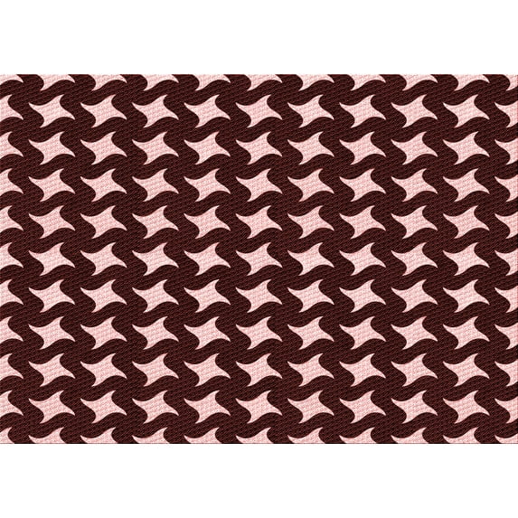 Ahgly Company Indoor Rectangle Patterned Dark Scarlet Red Area Rugs, 4' x 6'