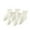 White, variant on Krdevn Kids 5 Pack off White Mid Calf Socks Black Stripe Letter Puppy Print Minimalist Ribbed Casual School Hosiery for Boys Girls Size:M