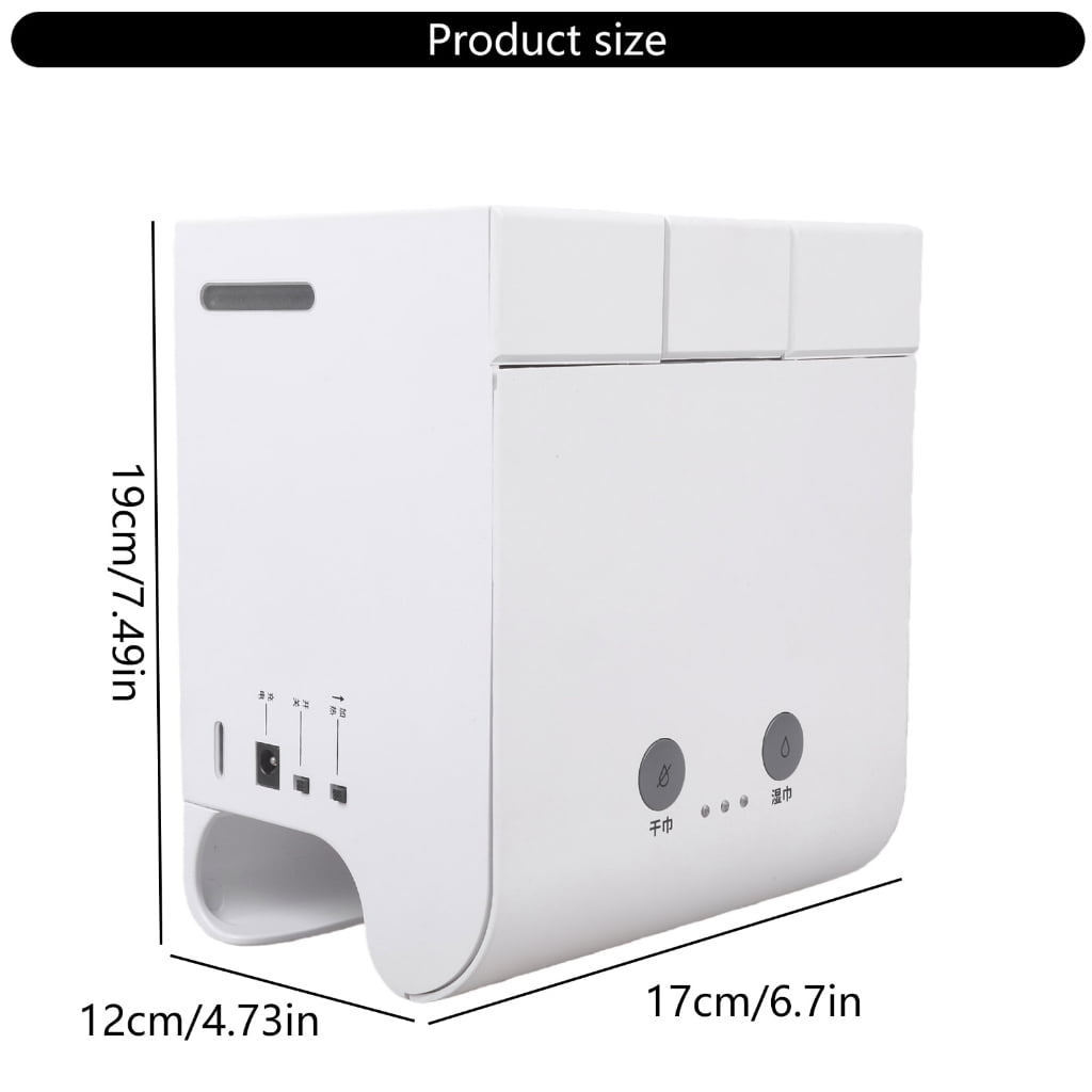 PatungKu Rechargeable Wipe Warmer for Babies Adjustable Temperature Quiet Heating Large Wipe Holder with Constant Warmth