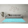 thumbnail image 3 of Ahgly Company Indoor Rectangle Solid Light Blue Modern Area Rugs, 7' x 9', 3 of 4