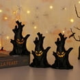 thumbnail image 2 of Destyer Black Decorative Tree Smiling Halloween Stump For Festive Atmosphere Has Strong Sense Of And Can Be, 2 of 6