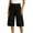 Black, variant on Women's High Waist Wide Leg Cargo Cropped Pants with Pockets, Casual Loose Trousers for Work or Leisure, Durable and Functional,Navy S