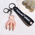 thumbnail image 1 of Addams-Llavero de silicona para decoración del hogar, muñeco de Horror, colgante para mochila escolar, juguete de Halloween, accesorios para disfraces, 1 of 5
