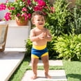 thumbnail image 2 of Splash About Boy's Happy Nappy™ Reusable Swim Diaper, Navy & Yellow, 12-24 Months, 2 of 5