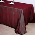 thumbnail image 7 of BalsaCircle Burgundy 90" x 156" Sequin Rectangular Tablecloth Dining Table Linens, 7 of 7